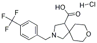 2-(4-TRIFLUOROMETHYL-BENZYL)-8-OXA-2-AZA-SPIRO[4.5]DECANE-4-CARBOXYLIC ACID HYDROCHLORIDE Struktur