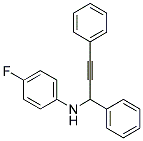 (1,3-DIPHENYL-PROP-2-YNYL)-(4-FLUORO-PHENYL)-AMINE Struktur