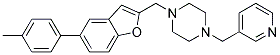 1-([5-(4-METHYLPHENYL)-1-BENZOFURAN-2-YL]METHYL)-4-(PYRIDIN-3-YLMETHYL)PIPERAZINE Struktur