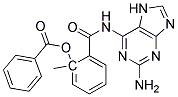 2-AMINO-6-(2-BENZOYLOXYMETHYLBENZAMIDO)-PURINE Struktur