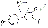 2-ISOPROPYL-4-(4-METHOXYPHENYL)-2,8-DIAZASPIRO[4.5]DECAN-1-ONE HYDROCHLORIDE Struktur