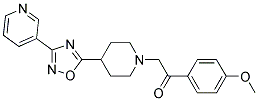 1-(4-METHOXYPHENYL)-2-[4-(3-PYRIDIN-3-YL-1,2,4-OXADIAZOL-5-YL)PIPERIDIN-1-YL]ETHANONE Struktur