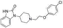 1-(1-[2-(4-CHLOROPHENOXY)ETHYL]PIPERIDIN-4-YL)-1,3-DIHYDRO-2H-BENZIMIDAZOL-2-ONE Struktur