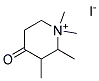 1,1,2,3-TETRAMETHYL-4-OXOHEXAHYDROPYRIDINIUM IODIDE Struktur