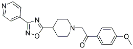 1-(4-METHOXYPHENYL)-2-[4-(3-PYRIDIN-4-YL-1,2,4-OXADIAZOL-5-YL)PIPERIDIN-1-YL]ETHANONE Struktur