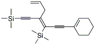 1-(Z-3-TRIMETHYLSILANYL-4-TRIMETHYLSILANYLETHYNYLHEPTA-3,6-DIEN-1-YNYL)CYCLOHEXENE Struktur