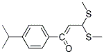 1-(4-ISOPROPYL-PHENYL)-3,3-BIS-METHYLSULFANYL-PROPENONE Struktur