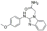 2-(2-[(4-METHOXYPHENYL)AMINO]-1H-BENZIMIDAZOL-1-YL)ACETAMIDE Struktur