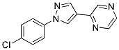 2-[1-(4-CHLOROPHENYL)-1H-PYRAZOL-4-YL]PYRAZINE Struktur