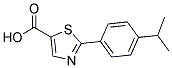 2-(4-ISOPROPYL-PHENYL)-THIAZOLE-5-CARBOXYLIC ACID Struktur