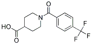 1-[4-(TRIFLUOROMETHYL)BENZOYL]PIPERIDINE-4-CARBOXYLIC ACID Struktur