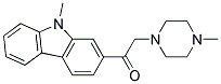 2-(9-METHYL-9H-CARBAZOL-2-YL)-1-(4-METHYL-PIPERAZIN-1-YL)-ETHANONE Struktur