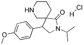 2-ISOPROPYL-4-(4-METHOXYPHENYL)-2,7-DIAZASPIRO[4.5]DECAN-1-ONE HYDROCHLORIDE Struktur