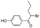 2-BROMO-1-(4-HYDROXY-PHENYL)-PENTAN-1-ONE Struktur