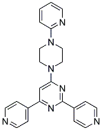 2,4-DI-PYRIDIN-4-YL-6-(4-PYRIDIN-2-YL-PIPERAZIN-1-YL)-PYRIMIDINE Struktur