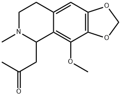 1-(4-METHOXY-6-METHYL-5,6,7,8-TETRAHYDRO-[1,3]DIOXOLO[4,5-G]ISOQUINOLIN-5-YL)-PROPAN-2-ONE Struktur