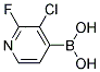 2-FLUORO-3-CHLOROPYRIDIN-4-YLBORONIC ACID Struktur