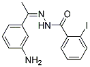 2-IODO-BENZOIC ACID [1-(3-AMINO-PHENYL)-ETHYLIDENE]-HYDRAZIDE Struktur