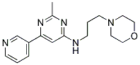 2-METHYL-N-(3-MORPHOLIN-4-YLPROPYL)-6-PYRIDIN-3-YLPYRIMIDIN-4-AMINE Struktur