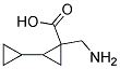 2-AMINOMETHYL-BICYCLOPROPYL-2-CARBOXYLIC ACID Struktur