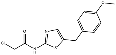 2-CHLORO-N-[5-(4-METHOXYBENZYL)-1,3-THIAZOL-2-YL]ACETAMIDE Struktur