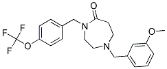 1-(3-METHOXYBENZYL)-4-[4-(TRIFLUOROMETHOXY)BENZYL]-1,4-DIAZEPAN-5-ONE Struktur