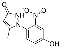 1-(4-HYDROXY-2-NITROPHENYL)-5-METHYL-PYRAZOL-3-ONE Struktur