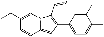 2-(3,4-DIMETHYLPHENYL)-6-ETHYLINDOLIZINE-3-CARBALDEHYDE Struktur