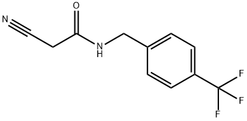 2-CYANO-N-[4-(TRIFLUOROMETHYL)BENZYL]ACETAMIDE Struktur