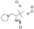 2,2-DIMETHYL-1-(PYRROLIDIN-1-YLMETHYL)PROPYLAMINE DIHYDROCHLORIDE HYDRATE Struktur