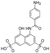 1-(4-Aminobenzoyl)Amino-8-Naphthol-3,6-Disulfonic Acid Struktur