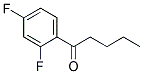 2',4'-difluoro valerophenone Struktur