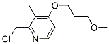 2-(chloromethyl)-4-(3-methoxypropoxyl)-3-methyl pyridine Struktur