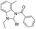 1-Ethyl-3-benzoyl methyl benzimidazole bromide Struktur