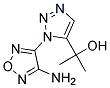 2-[1-(4-Amino-1,2,5-oxadiazol-3-yl)-1H-1,2,3-triazol-5-yl]propan-2-ol Struktur