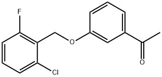 1-[3-(2-Chloro-6-fluorobenzyloxy)phenyl]ethan-1-one Struktur