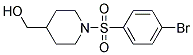 1-[(4-Bromophenyl)sulphonyl]-4-(hydroxymethyl)piperidine Struktur