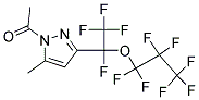 1-Acetyl-3-[1-(heptafluoropropoxy)-1,2,2,2-tetrafluoroethyl]-5-methyl-1H-pyrazole Struktur
