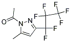 1-Acetyl-3-(heptafluoropropyl)-5-methyl-1H-pyrazole Struktur