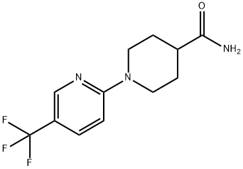 1-[5-(Trifluoromethyl)pyridin-2-yl]piperidine-4-carboxamide Struktur