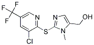 2-{[3-Chloro-5-(trifluoromethyl)pyridin-2-yl]thio}-5-(hydroxymethyl)-1-methyl-1H-imidazole Struktur