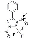 1-Acetyl-4-nitro-3-phenyl-5-(trifluoromethyl)-1H-pyrazole Struktur