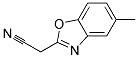 2-(5-methylbenzo[d]oxazol-2-yl)acetonitrile Struktur