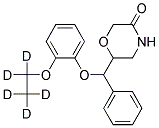 (2RS,3RS)-6-[A-(2-ETHOXY-D5-PHENOXY)BENZYL]MORPHOLIN-3-ONE Struktur