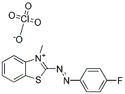 2-[(P-FLUOROPHENYL)AZO]-3-METHYL-BENZOTHIAZOLIUM PERCHLORATE Struktur