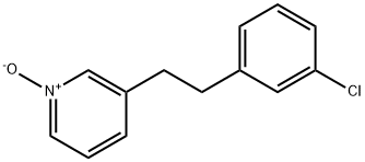 3-(3-CHLOROPHENYLETHYL)PYRIDINE N-OXIDE Struktur