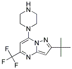 2-TERT-BUTYL-7-PIPERAZINO-5-(TRIFLUOROMETHYL)PYRAZOLO[1,5-A]PYRIMIDIN Struktur