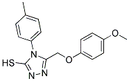 5-((4-METHOXYPHENOXY)METHYL)-4-(4-METHYLPHENYL)-4H-1,2,4-TRIAZOLE-3-THIOL Struktur