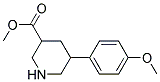 METHYL 5-(4-METHOXYPHENYL)PIPERIDINE-3-CARBOXYLATE Struktur