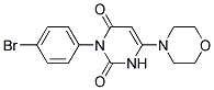 3-(4-BROMOPHENYL)-6-MORPHOLIN-4-YLPYRIMIDINE-2,4(1H,3H)-DIONE Struktur